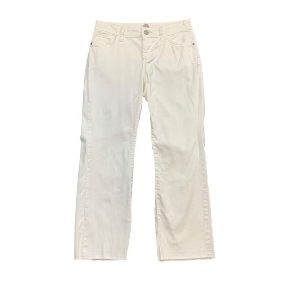 Tommy Bahama Jeans Womens 26 White Ana Twill High-Rise Demi Boot Classic Stretch - Picture 1 of 15
